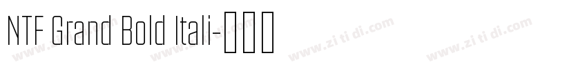 NTF Grand Bold Itali字体转换